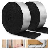 32.8 FT Pipe Insulation Wrap,Foil Pipe Wrap Insulation Tape Self Adhesive for Outdoor Indoor Pipe Insulation Wrap Freezing Weather Black 1pack