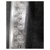 Craftisum Silver Decorative Rhinestone Faux Pearl Sewing Shank Buttons 20 Pcs - 12.5mm, 1/2