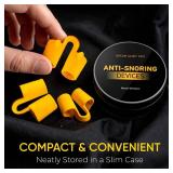 Nasal Dilators - Nose Clips to Reduce Snoring & Better Sleep Comfortable Silicone Snore Stopper Less Snoring Nose Vents 8 Pack