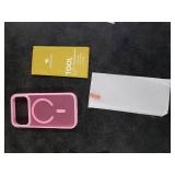 Miracase Magnetic for 17 Pro Case 6.3 with Screen Protector, [Compatible with MagSafe] Military-Grade Protection, Anti-Fingerprint, Slim Thin Phone Case for 17 Pro Cover, Mes Pink