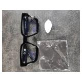 livho Oversized Eyewear Frame for Woman and Men - Rectangle Fashion Glasses for Computer, Chic Preppy Frame