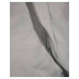 sancua Round Tablecloth - 108 Inch - Water Resistant Spill Proof Washable Polyester Table Cloth Decorative Fabric Table Cover for Dining Tables, Buffet Parties and Camping, Silver Grey