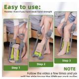 Compression Sock Aid Device - Sock Aids for Compression Stocking - Helper Device for Putting on Hosiery -with Replaceable Dressing Stick