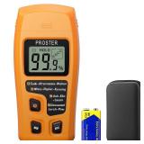 Proster Wood Moisture Meter - Digital Moisture Detector Moisture Tester, Pin-Type Moisture Detector Damp Tester for Wood Firewood Paper Floor