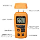 Proster Wood Moisture Meter - Digital Moisture Detector Moisture Tester, Pin-Type Moisture Detector Damp Tester for Wood Firewood Paper Floor