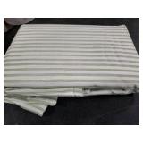 Laura Ashley - Euro Shams, 100% Smooth Cotton with Envelope Closure, Throw Pillow Cover for Bed or Couch, Oeko-Tex Certified, Set of 2 (Ticking Stripe Green, 26 x 26)