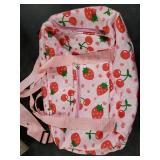 Duffle Bag for Girls Kids Overnight Bags Cute Strawberry Cherry Dance Sports Bag Travel Tote with Shoe Compartment and Wet Pocket