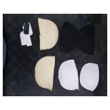 3 Pairs Shoulder Pads for Womens Clothes Anti-Slip Detachable Soft Sponge Breathable Set-in Shoulder Pads for Women Men Blazer Suit Dress Bra Clothes Sewing Accessories