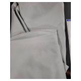 sancua Round Tablecloth - 108 Inch - Water Resistant Spill Proof Washable Polyester Table Cloth Decorative Fabric Table Cover for Dining Tables, Buffet Parties and Camping, Silver Grey