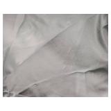 sancua Round Tablecloth - 108 Inch - Water Resistant Spill Proof Washable Polyester Table Cloth Decorative Fabric Table Cover for Dining Tables, Buffet Parties and Camping, Silver Grey