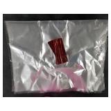 Acellegic 8 Pcs Valentine's Heart Shaped Basket with Handle 8X7X4 Plastic Slotted Fruit Baskets Food Storage Containers with Gift Bags for Mother's Day Kitchen Party (Pink)