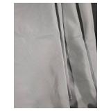 sancua Round Tablecloth - 108 Inch - Water Resistant Spill Proof Washable Polyester Table Cloth Decorative Fabric Table Cover for Dining Tables, Buffet Parties and Camping, Silver Grey