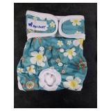 Pet Soft Washable Female Diapers (3 Pack) Female Dog Diapers, Comfort Reusable Doggy Diapers for Girl Dog in Period Heat (Cute Flower, S)