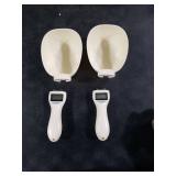 Pushy 2pcs Digital Measuring Spoon,Digital Measuring Cup with LCD Screen Display, Digital Food Spoon Scale, Gram Measuring Spoons for Kitchen Gadgets and Daily Meal