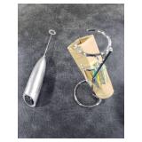 SIMPLETaste Milk Frother Handheld Battery Operated Electric Foam Maker, Drink Mixer with Stainless Steel Whisk and Stand for Cappuccino, Bulletproof Coffee, Latte