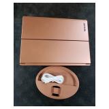 WEILY Makeup Mirror with 21 LED Lights,Two Power Supply, Touch Screen and 1x/2x/3x Magnification Tri-Fold Vanity Mirror for Makeup Desk(Rose Gold)