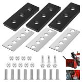 100% 304 Stainless Snow Blower Impeller Modification/Rubber Ki, 3/8inch 3-Blade Universal - Modifies 2-Stage Machine Including Installation Hardware, Repeated and Use Durable in Various Conditions (3)