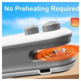 2in1 Rechargeable Chip Bag Sealer with Cutter, Portable USB C Heat Sealer Resealer Machine for Chip, Plastic Bags Heat Seal Tool for Snacks (White)