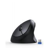 TECKNET Ergonomic Mouse, 4800 DPI 5 Adjustable DPI Levels, Wireless Vertical Mouse, 6 Buttons, 2.4G Silent Mouse for Laptop, PC, Chromebook, Mac - Black