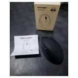 TECKNET Ergonomic Mouse, 4800 DPI 5 Adjustable DPI Levels, Wireless Vertical Mouse, 6 Buttons, 2.4G Silent Mouse for Laptop, PC, Chromebook, Mac - Black