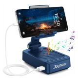 Joymate Gifts for Men Women, Bluetooth Speaker Phone Stand with Charging Function 360° Rotatable Adjustable Cell Phone Holder HD Surround Sound for Desk Fits All Phones,Tablet (Blue)