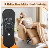 Lift Chair Remote Replacement, 4-Button Dual Motor Remote for Lift Chair & Recliner Replacement Parts, LED Backlight, USB Charging Port & Type-C Adapter, Recliner Hand Control, Universal 5-Pin Plug