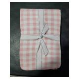 Butterblu Frankie Fitted Crib Sheet 100% Organic Cotton for Baby & Toddler Mattress, Breathable for Boys & Girls, Pink Check, One Size