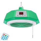 Chicken Coop Heater with Thermostat & Light, 400 Watts Adjustable Fire Proof Chicken Coop Heater For Winter, Heat Lamp Warmer Fan include Remote Control, For Poultry Dog Cat Rabbit