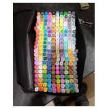 SAVZJSD 200 Colors Alcohol Markers, Alcohol Markers Set for Adults, Artists in Coloring, Sketching & Drawing (Fine & Broad)