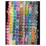 SAVZJSD 200 Colors Alcohol Markers, Alcohol Markers Set for Adults, Artists in Coloring, Sketching & Drawing (Fine & Broad)