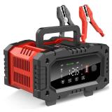 YONHAN Battery Charger 20A 12V/24V LiFePO4 Lead Acid Fully Automatic Battery Maintainer, Car Battery Trickle Charger Automotive w/Repair, Winter Mode, for AGM, STD, Gel, Deep Cycle Batteries