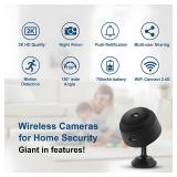 ELEFOCUS Hidden Camera,2K Mini Camera,Nanny Cam Hidden Camera,WiFi Spy Camera with Night Vision & Motion Detection,Wireless Indoor Security Camera for Pet/Baby/Nanny