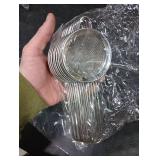 10 Pcs Stainless Steel Small Strainer, Small Fine Mesh Tea Strainer, Mini Stainless Steel Sieve with Handle, Kitchen Metal Sifter Strainers for Tea, Juicing, Coffee, Cocktail, Powdered Sugar, Matcha