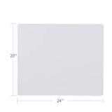 24 X 20inch X-Large Reusable Silicone Table Mat Child Kids Dinner Placemat Desk Countertop Waterproof Protector Heat Insulation Kitchen Pastry Rolling Dough Pad Tool (Grey)