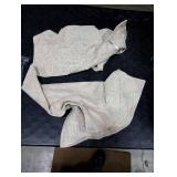 MADIZZ Set of 2 Linen Throw Pillow Covers 20x20 Inch Light Beige Soft Decorative Cushion Cover for Sofa Bedroom Pillow Shell