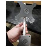 Almoz Under Cabinet Mount for Echo Show 15, Height Adjustable Stand, Wide Range of Motion, Keeps Counters Clear, Tilt and Swivel Mount for All Show 15 Generations, Also Fits Show 21 (Height-Silver)