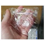 Jingmore 12 Pcs Ribbed Martini Glasses 10 oz Disposable Plastic Vintage Ribbed Coupe Glasses Unbreakable Dessert Parfait Glassware for Wedding Birthday Party Supplies (Clear)