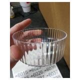 Jingmore 12 Pcs Ribbed Martini Glasses 10 oz Disposable Plastic Vintage Ribbed Coupe Glasses Unbreakable Dessert Parfait Glassware for Wedding Birthday Party Supplies (Clear)