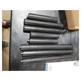 Vecxoty 3-Pack Wood Plant Stands Indoor, Single Plant Stand for 6-12 Inch Pots, Mid-Century Modern Plant Stool, Tall Plant Stand for Large Plants for Living Room, Balcony, Office (Black)