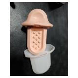 Diggs Groov Crate Training Aid for Puppies and Nervous Dogs Calming Lick Mat for Crate Training & Separation Puppy Enrichment Toy with Freezer Shell BPA-Free (Blush)