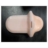 Diggs Groov Crate Training Aid for Puppies and Nervous Dogs Calming Lick Mat for Crate Training & Separation Puppy Enrichment Toy with Freezer Shell BPA-Free (Blush)