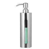 GLUBEE Stainless Steel Soap Dispenser, 7Oz Slim Rust Proof Liquid Soap Dispenser for Kitchen & Bathroom - Refillable Brushed Nickel Dispenser for Essential Oils and Shampoo