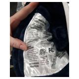 Wapaneus Heated Blanket Electric Blanket 72 x 84 Full Size with 10 Heating Levels and 12 Hours time Settings, Flannel Fast-Heating Electric Blanket, ETL Listed, Machine Washable,Dark Blue