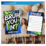 Fablus Brother You in Birthday Invitations for Boys, Bro Invitaions for Boy's Party Invites, 4x6 Inches, 30 Sets with Envelopes