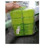 Dingerjar Divided Serving Tray with Lid and Handle - Snackle Box Charcuterie Container for Portable Snack Platters Organizer for Candy, Fruits, Nuts, Snacks - Perfect for Party, Entertaining, Green