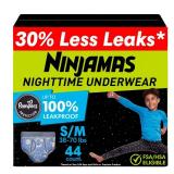 Ninjamas Boys Bedwetting Nighttime Underwear, Size S/M (38-70 lbs), Overnight Protection, Ultra Absorbent, Hypoallergenic
