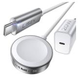 LISEN for Apple Watch Charger Fast Charging USB C Series 11 20W+5W[30mins=80% Charged] iPhone Watch iWatch Charger Fast Charging [3.3FT] for iWatch Ultra 3/2 Series 11 10 9 8 7 Apple Watch Accessories