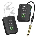 LEKATO Wireless in Ear Monitor System MS-02, Upgraded 2.4G Stereo IEM System Low Latency with Transmitter Beltpack Receiver Auto-Pairing,One to More, in-Ear Monitoring for Church,Band,Singer,Stage