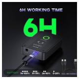 LEKATO Wireless in Ear Monitor System MS-02, Upgraded 2.4G Stereo IEM System Low Latency with Transmitter Beltpack Receiver Auto-Pairing,One to More, in-Ear Monitoring for Church,Band,Singer,Stage