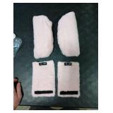 SPRING SEAON Crutches Padding Universal Crutch Pads for Armpits and Hand Grips Pads for Crutches Underarm Crutch Cushions Fluffy Crutch Covers Machine Washable (Pink)